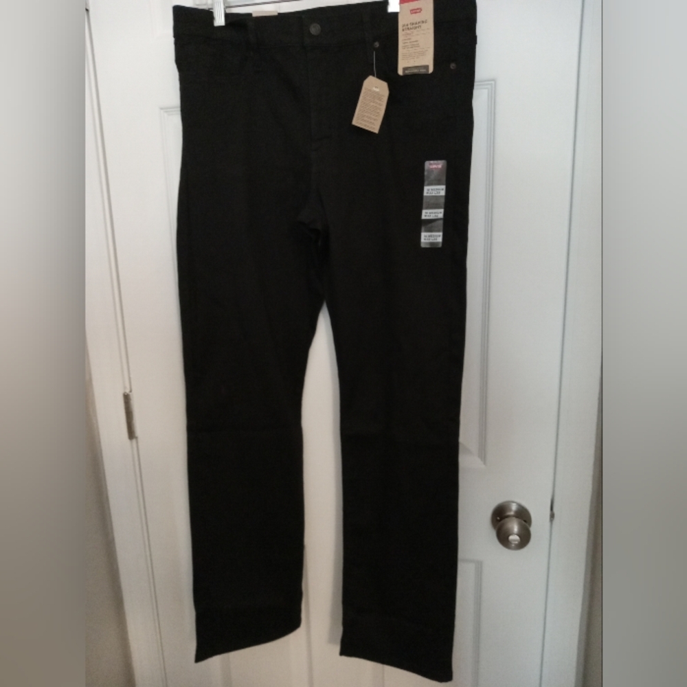Levi's Black Jeans 314 Shaping Straight Size 16 33 New With Tags